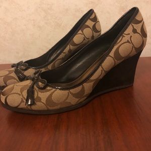 Authentic Coach Wedge Shoes